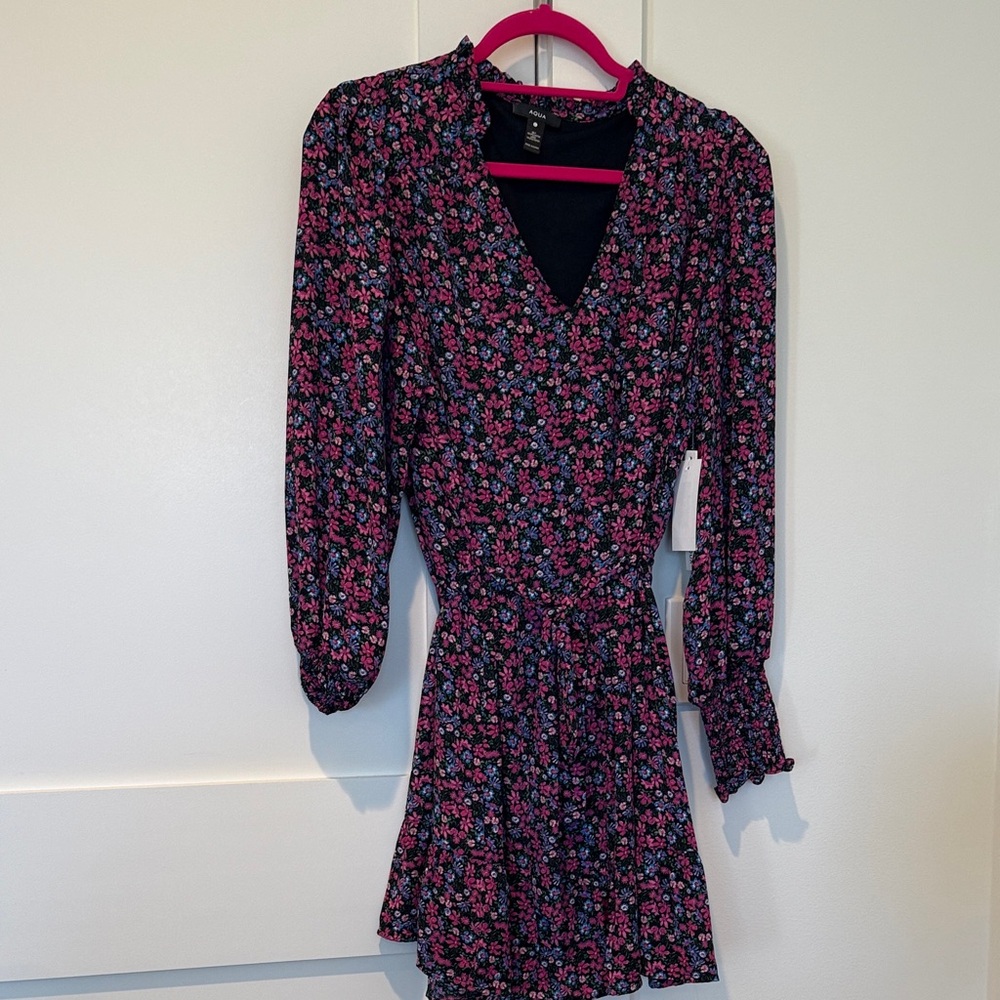 Aqua Floral Dress